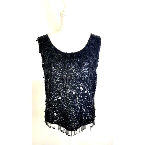 Vintage Couture Koret of California Sequined Top - Picture 1 of 7